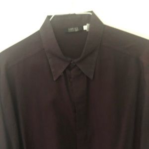 BEAUTIFUL VERSACE BURGUNDY IRIDESCENT Sport Shirt.
